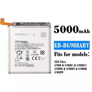 Genuine cell phone battery EB-BG988ABY for Samsung S20 Ultra
