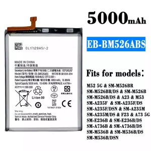 Genuine cell phone battery EB-BM526ABS for Samsung M52 5G/A23/M53/F23/A73 5G