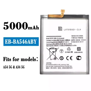 Genuine cell phone battery EB-BA546ABY for Samsung A54 5G/A34 5G
