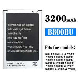 Genuine cell phone battery B800BU for Samsung Note 3/Note III