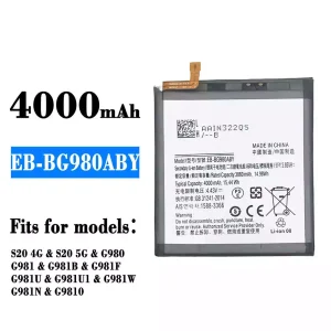 Genuine cell phone battery EB-BG980ABY for Samsung S20 4G/S20 5G