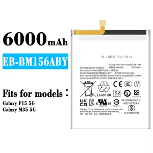 Genuine cell phone battery EB-BM156ABY for Samsung Galaxy F15 5G/Galaxy M35 5G