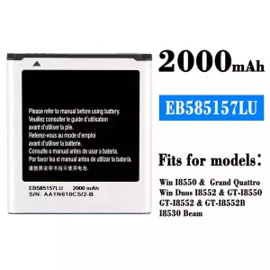 Genuine cell phone battery EB585157LU for Samsung Win I8550