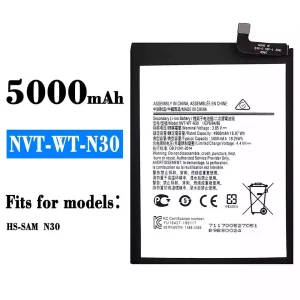 Genuine cell phone battery NVT-WT-N30 for Samsung HS-SAM,N30
