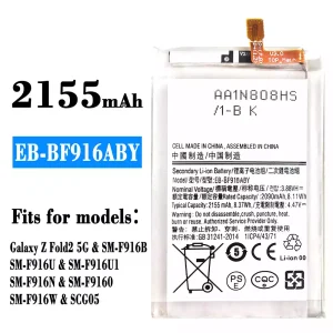 Genuine cell phone battery EB-BF916ABY for Samsung Galaxy Z Fold 2 5G
