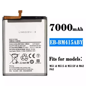 Genuine cell phone battery EB-BM415ABY for Samsung M51,M62,F62