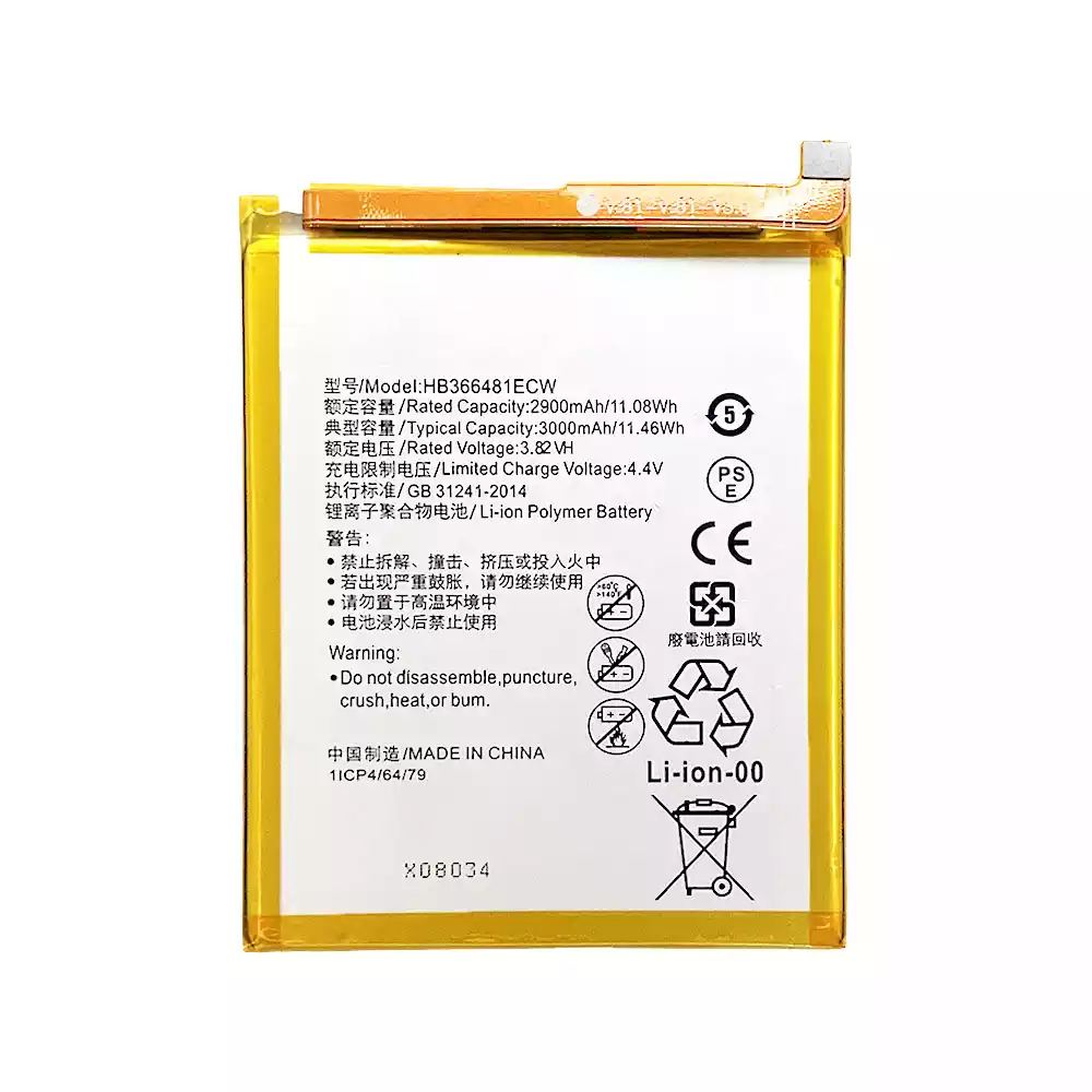 Genuine cell phone battery HB366481ECW for HUAWEI P9 / P8 Lite 2017 / P9 Lite 2017 / Honor 8 Lite / Honor 7C /Enjoy 8 2018 / Honor 7A / 7A Pro / Honor 9 / Honor 6C Pro / Honor 5C / Honor 7 Lite 2016 / GT3 2016 / G9 / P20 mini - Image 4