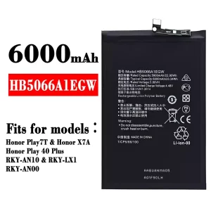 Genuine cell phone battery HB5066A1EGW for HUAWEI Honor Play 7T/ Honor X7A/Honor Play 40 Plus