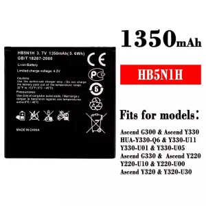 Genuine cell phone battery HB5N1H for HUAWEI Ascend G300 / Ascend Y330