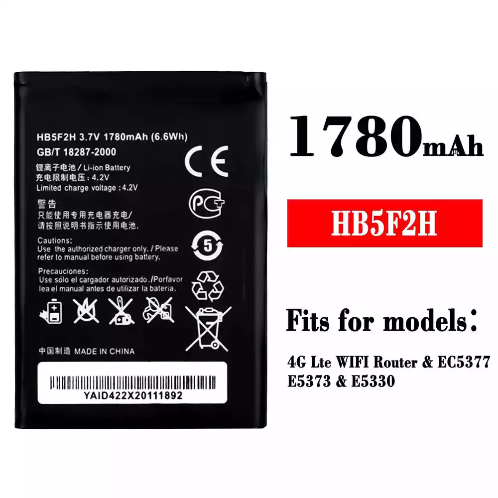 Genuine cell phone battery HB5F2H for HUAWEI 4G Lte WIFI Router / EC5377 / E5373 / E5330