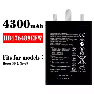 Genuine cell phone battery HB476489EFW for HUAWEI Honor 50 / Nova 9