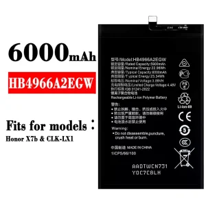 Genuine cell phone battery HB4966A2EGW for HUAWEI Honor X7b