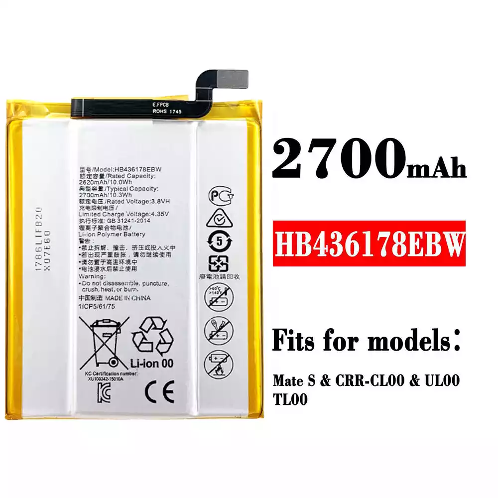 Genuine cell phone battery HB436178EBW for HUAWEI Mate S