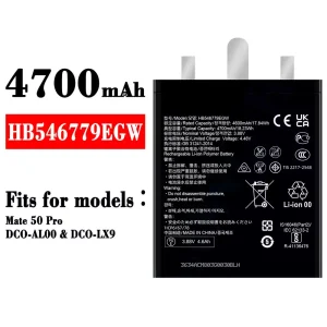 Genuine cell phone battery HB546779EGW for HUAWEI Mate 50 Pro