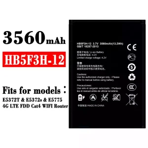 Genuine cell phone battery HB5F3H-12 for HUAWEI E5372T / E5372s / E5775 / 4G LTE FDD Cat4 WIFI Router