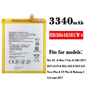 Genuine cell phone battery HB386483ECW+ for HUAWEI Honor 6X / Mate 9 Lite