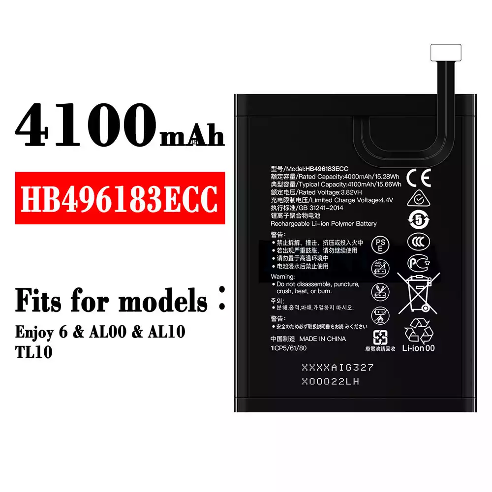 Genuine cell phone battery HB496183ECC for HUAWEI Enjoy 6