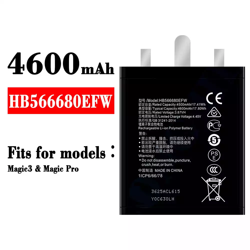 Genuine cell phone battery HB566680EFW for HUAWEI Magic 3 / Magic Pro
