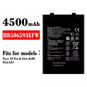 Genuine cell phone battery HB506593EFW for HUAWEI Nova 10 Pro