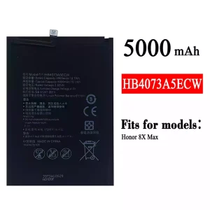 Genuine cell phone battery HB4073A5ECW for HUAWEI Honor 8X Max