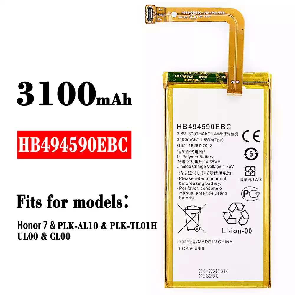 Genuine cell phone battery HB494590EBC for HUAWEI Honor 7