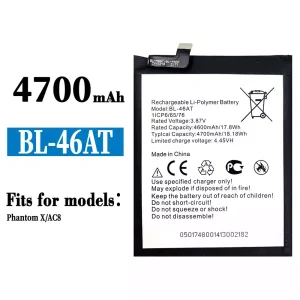 Genuine cell phone battery BL-46AT for Tecno Phantom X