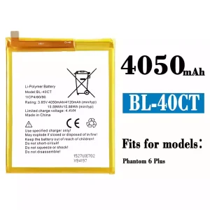 Genuine cell phone battery BL-40CT for Tecno Phantom 6 Plus / 6+
