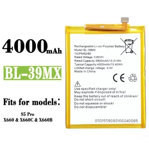 Genuine cell phone battery BL-39MX for Infinix S5 Pro