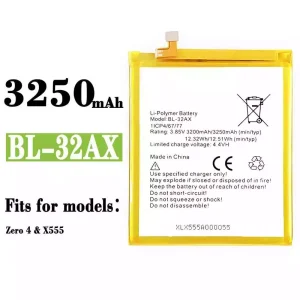 Genuine cell phone battery BL-32AX for Infinix Zero 4