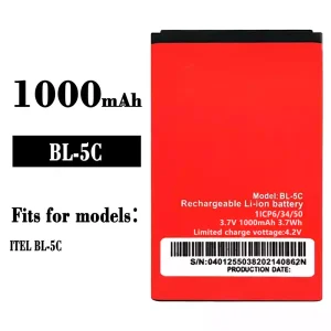 Genuine cell phone battery BL-5C for ITEL