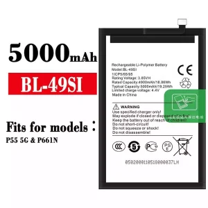 Genuine cell phone battery BL-49SI for ITEL P55 5G