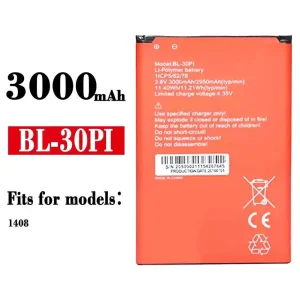 Genuine cell phone battery BL-30PI for ITEL 1408
