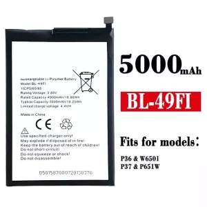 Genuine cell phone battery BL-49FI for ITEL P36  P37