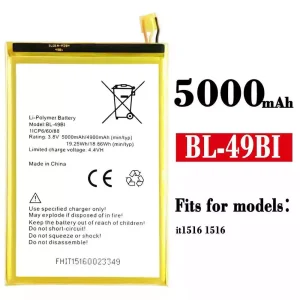 Genuine cell phone battery BL-49BI for ITEL it 1516