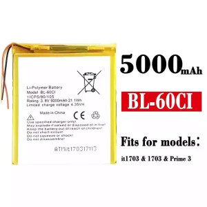 Genuine cell phone battery BL-60CI for ITEL Prime 3