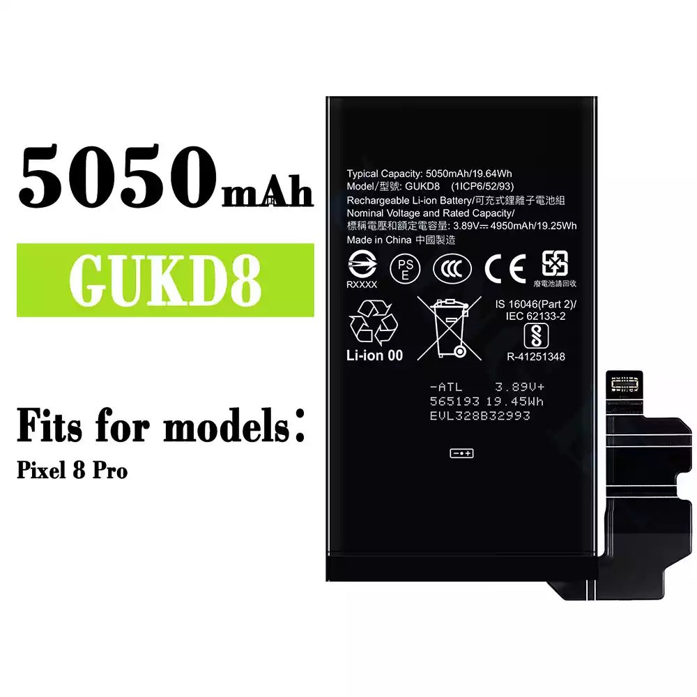 Genuine cell phone battery GUKD8 for Google Pixel 8 Pro