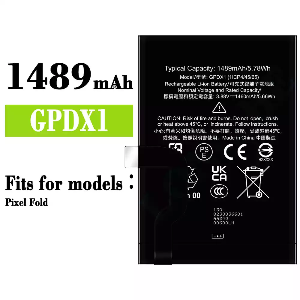 Genuine cell phone battery GPDX1 for Google Pixel Fold