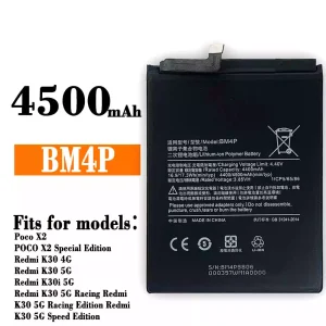 Genuine cell phone battery BM4P for Xiaomi Redmi K30,Poco X2