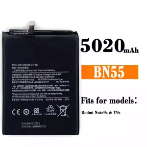 Genuine cell phone battery BN55 for Xiaomi Redmi Note 9s