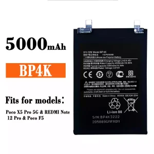 Genuine cell phone battery BP4K for Xiaomi Poco X5 Pro 5G / REDMI Note 12 Pro / Poco F5