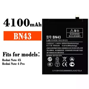 Genuine cell phone battery BN43 for Xiaomi Redmi Note 4X / Redmi Note 4 Pro