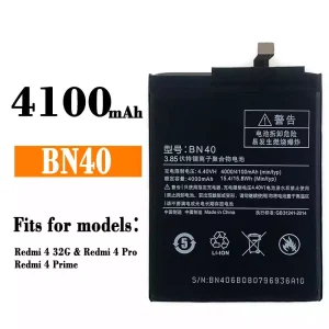 Genuine cell phone battery BN40 for Xiaomi Redmi 4 / Redmi 4 Pro
