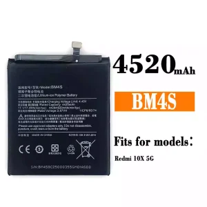 Genuine cell phone battery BM4S for Xiaomi redmi 10X 5G