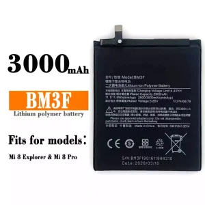 Genuine cell phone battery BM3F for Xiaomi Mi 8 Explorer / Mi 8 Pro