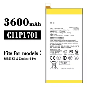 Genuine cell phone battery C11P1701 for Asus Zenfone 4 Pro