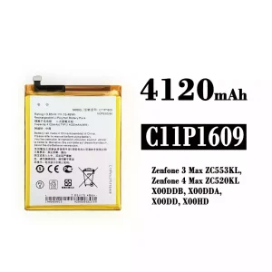 Genuine cell phone battery C11P1609 for Asus Zenfone 3 Max ZC553KL / Zenfone 4 Max ZC520KL