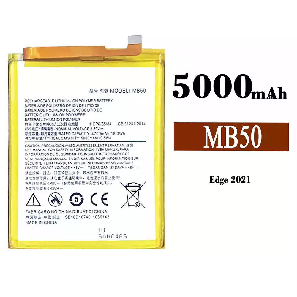 Genuine cell phone battery MB50 for Motorola Edge 2021 / S30 / G200