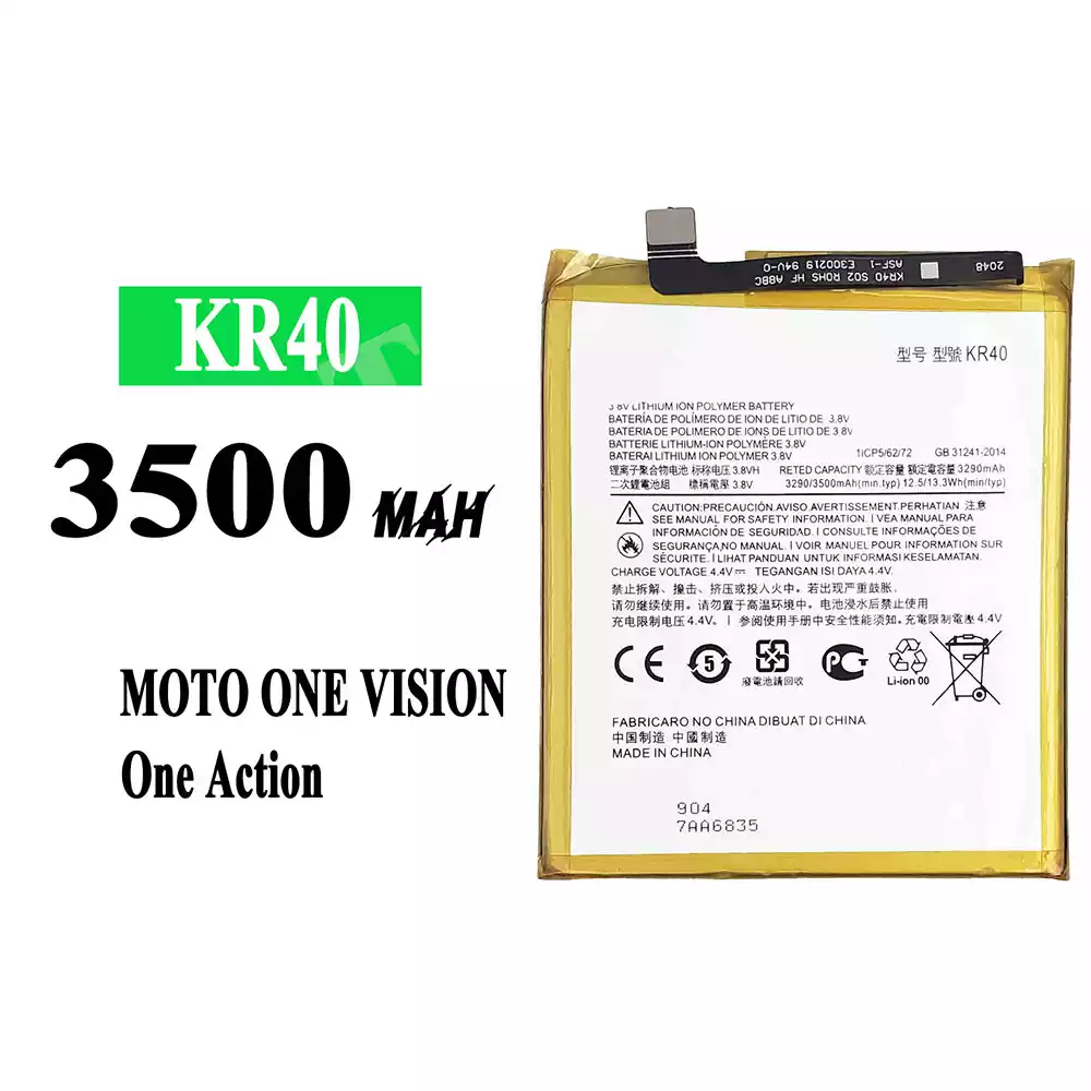 Genuine cell phone battery KR40 for Motorola One Vision / P50 / One Action