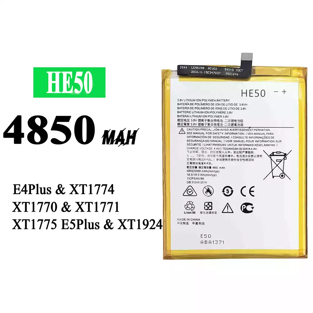 Genuine cell phone battery HE50 for Motorola Moto E4 Plus,E5 Plus