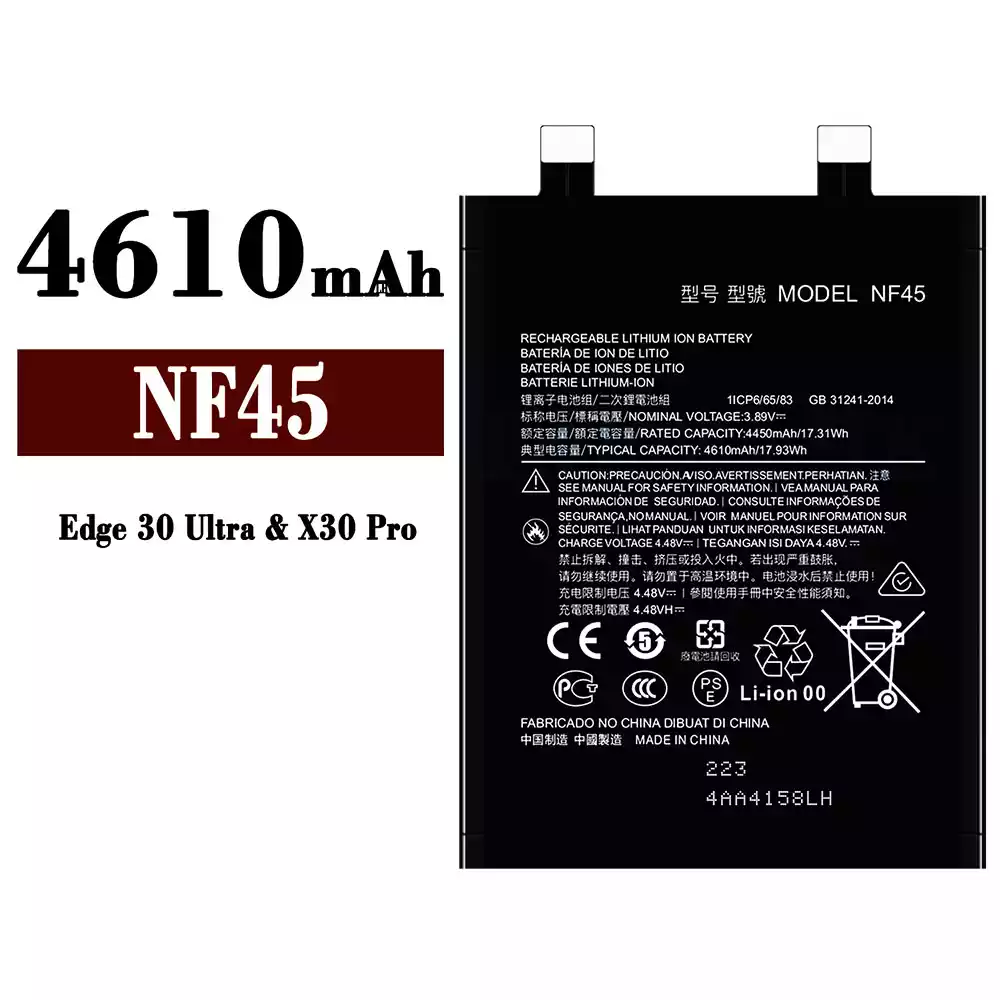 Genuine cell phone battery NF45 for Motorola Edge 30 Ultra/X30 Pro